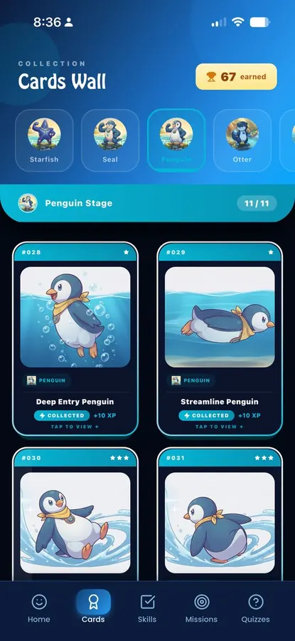 Card detail: Gliding Starfish EX
