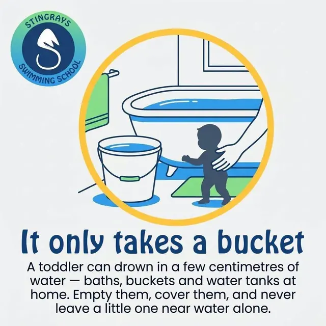 This one surprises people, so please share it. 🪣 A toddler can drown in just a…