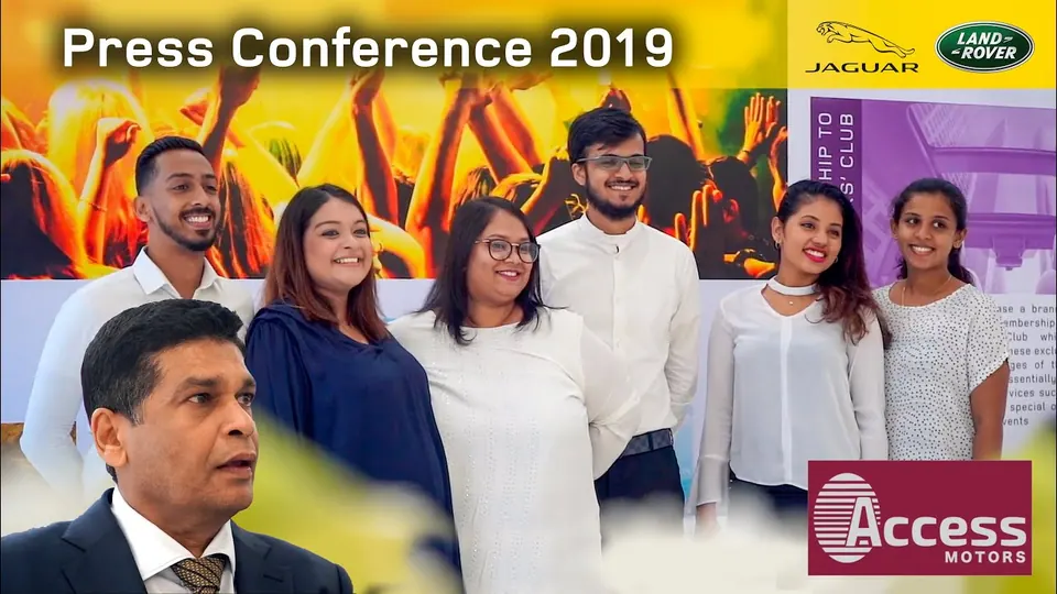 Still from The Press Conference 2019, a film for Access Motors